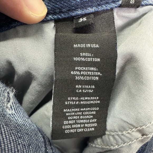 HELMUT LANG Indigo Blue Zip Leg Wide Leg Jeans Size 25 NWT M05DW204 MSRP $365 - Picture 7 of 8